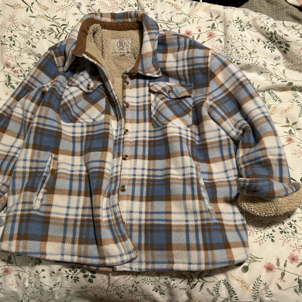 Flannel heavyweight shacket